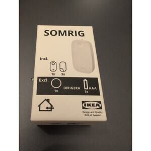 SOMRIG Remote Control, White, Zigbee Works With IKEA Home Smart